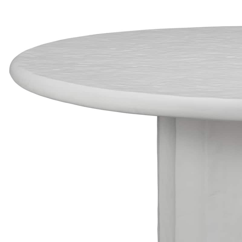 Poly & Bark Kavala 46" Hand Crafted Reinforced Cement Round Dining Table