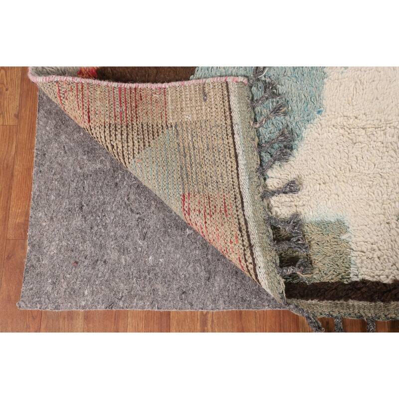 Moroccan Oriental Area Rug Handmade Wool Carpet - 8'2" x 10'7"