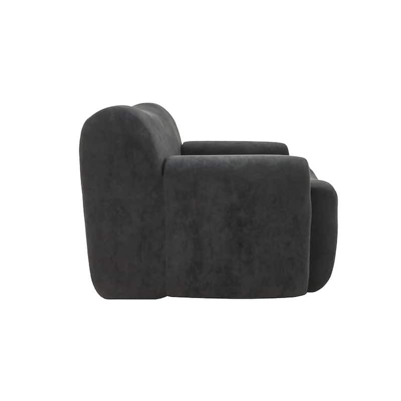 Chenille Accent Chair, Comfy Cloud Sofa Chair, Modern Armchair Boneless Reading Chairs