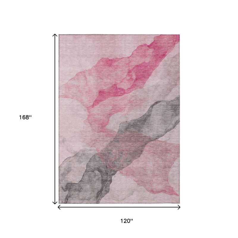 HomeRoots Abstract Transitional Rectangle Outdoor Rug