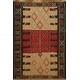 preview thumbnail 1 of 14, Geometric Kilim Shiraz Persian Tribal Area Rug Hand-woven Wool Carpet - 2'0" x 2'10"