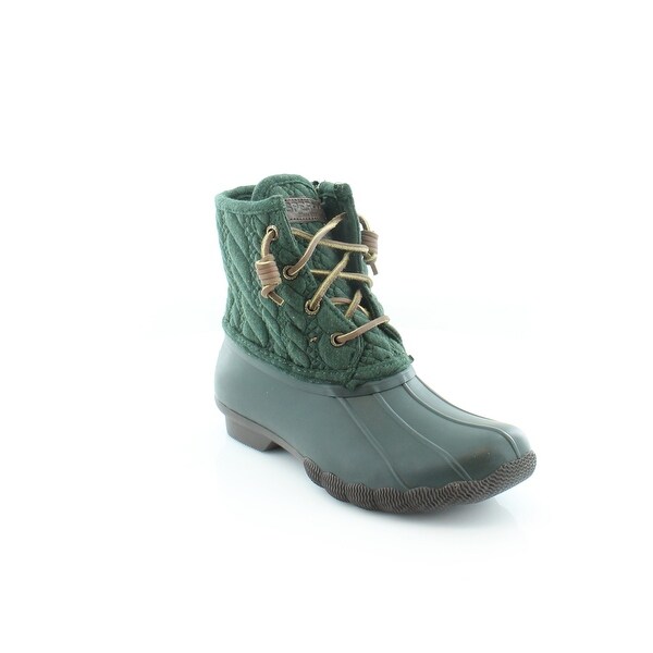 Sperry Top-Sider Saltwater Rope Embossed Women's Boots Green