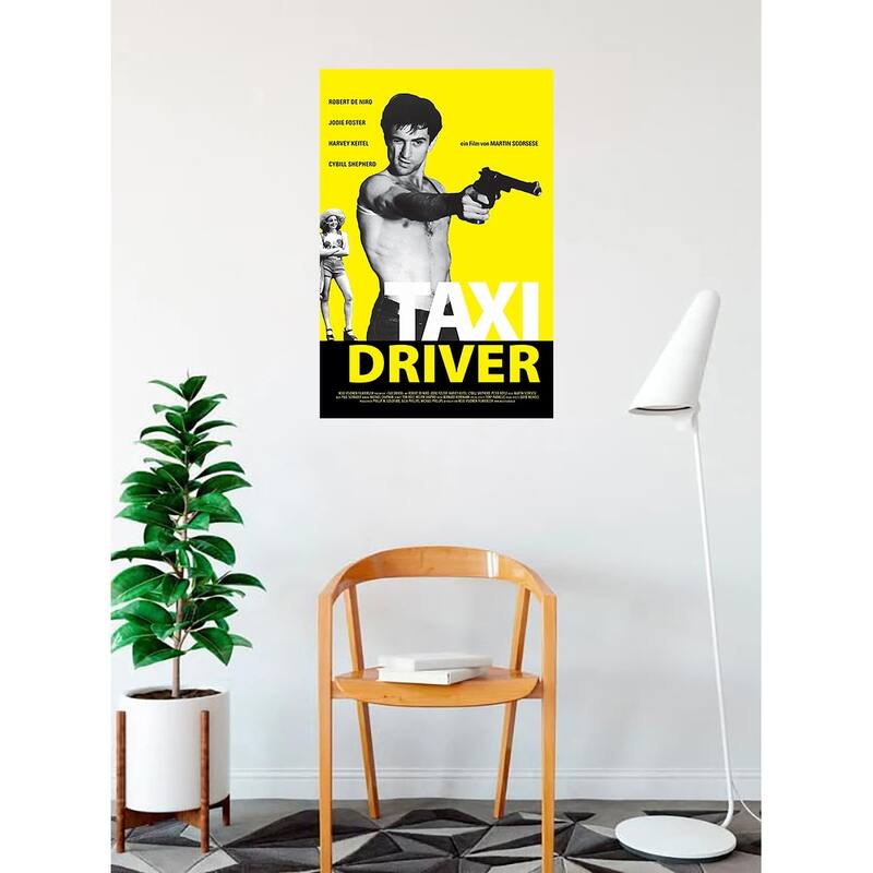 Taxi Driver Art Poster - 24 x 36 Inch