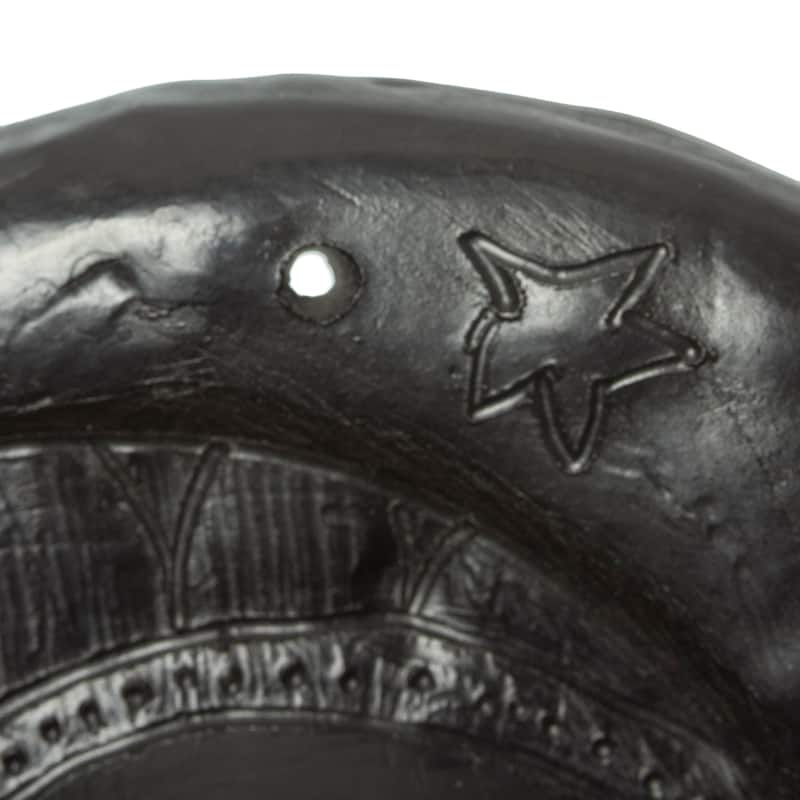 Novica Handmade Eclipsing Smile Barro Negro Wall Accent