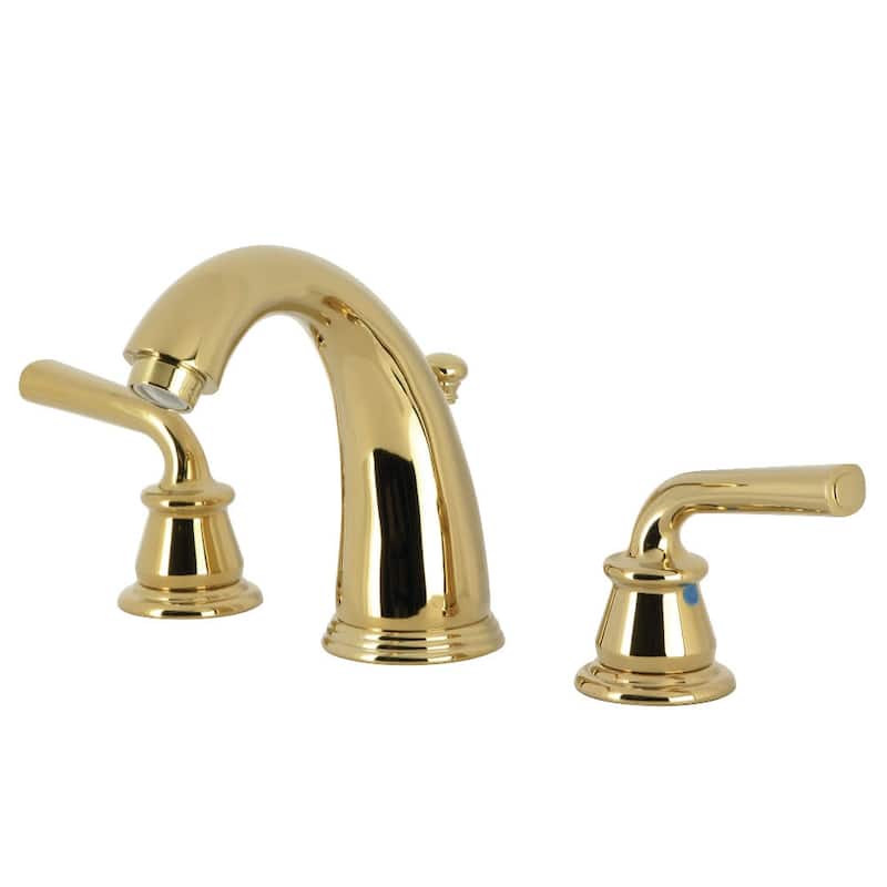 Kingston Brass KB98.RXL Restoration 1.2 GPM Widespread Bathroom Faucet - Polished Brass