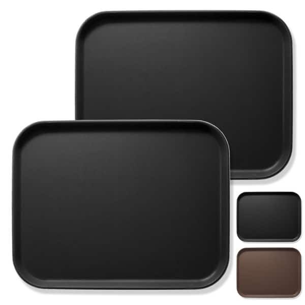 slide 1 of 3, (Set of 2) Rectangular Restaurant Serving Trays, NSF Food Service Tray