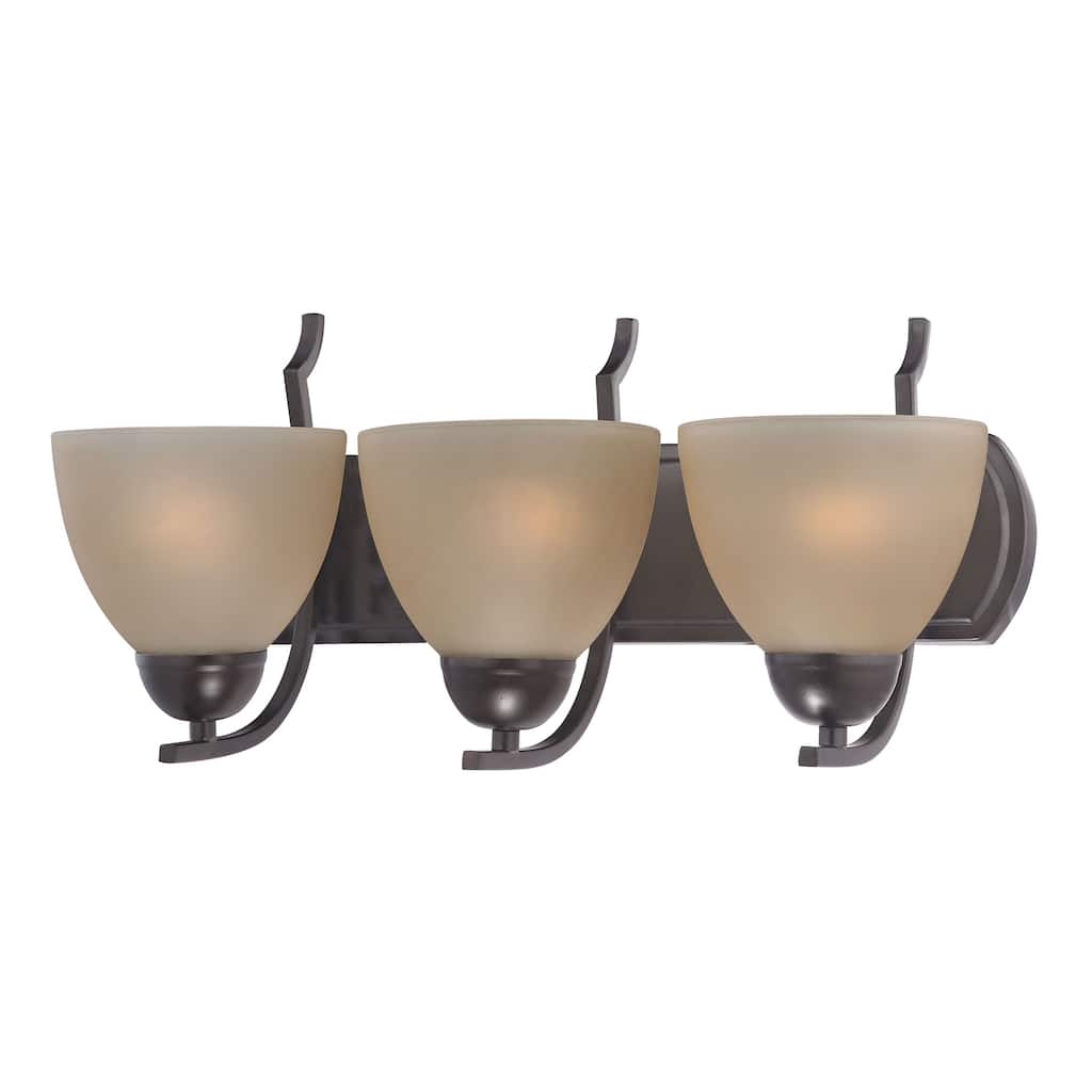 Kingston 20-inch Wide 3-Light Vanity Light in Oil Rubbed Bronze