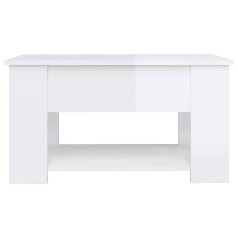 vidaXL Coffee Table Lift Top End Table Accent Side Sofa Table Engineered Wood - 31.1" x 19.3" x 16.1"
