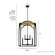 preview thumbnail 4 of 4, Hunter 22" Dukestown 8-Light Pendant - Entry/ Foyer - Contemporary, Candle, Transitional, Caged