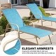 preview thumbnail 71 of 72, Outdoor Patio Lounger Aluminum Adjustable Chaise Lounge Chairs with Arms (Set of 2/4) - See Picture