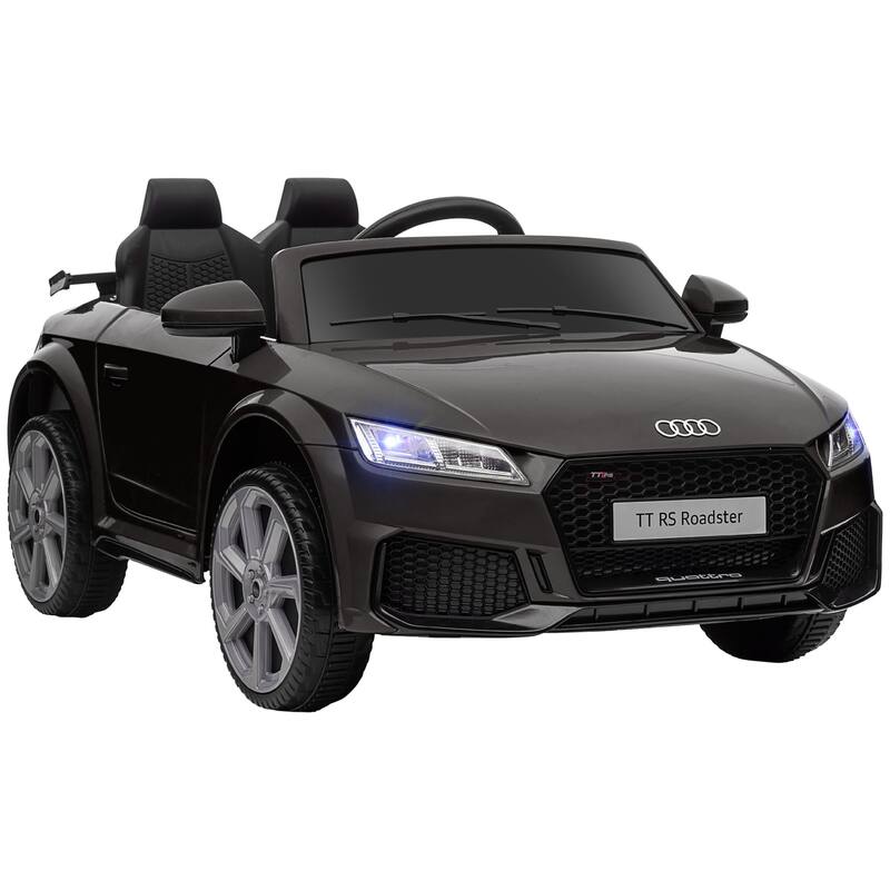 Licensed Audi TT RS 6V Ride-On Car with Parent Control, MP3, and Horn - Black