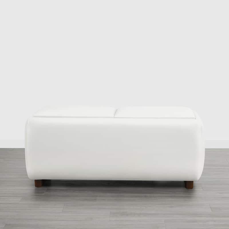 Spruce & Spring Bart Storage Ottoman Bench Rectangle Footrest