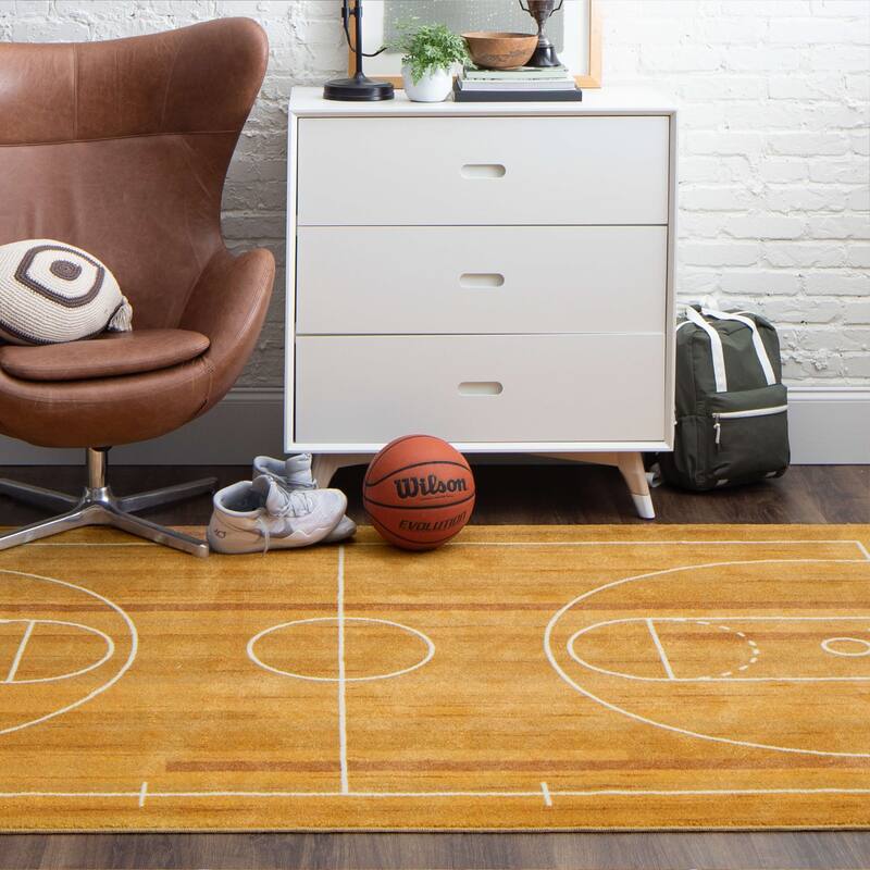 Porch & Den Waker Basketball Court Sports Area Rug On Sale Bed Bath & Beyond 28518852