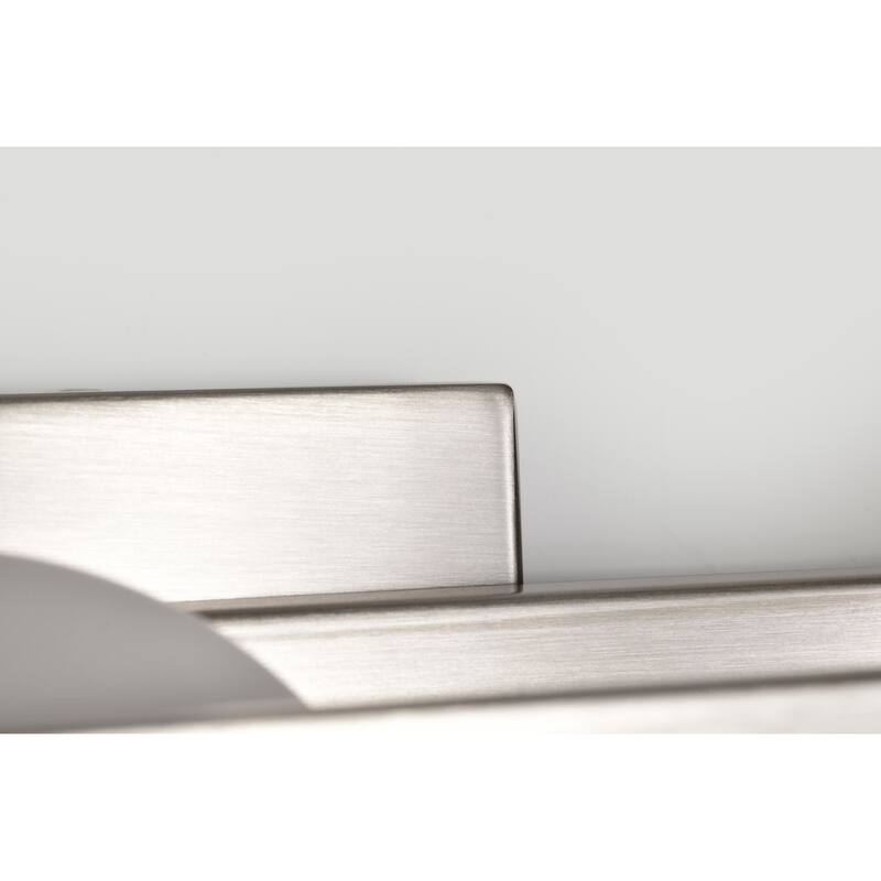 Jenkins 24 Inch 3 Light LED Vanity Brushed Nickel with Frosted Glass - Brushed Nickel