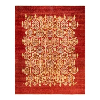 Overton Mogul, One-of-a-Kind Hand-Knotted Area Rug - Red, 8' 1" x 10' 2" - 8'1" x 10'2"