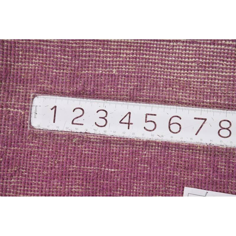 Purple Contemporary Gabbeh Oriental Foyer Rug Handmade Wool Carpet - 1'11"x 3'0"