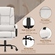 preview thumbnail 8 of 63, Vinsetto Office Desk Chair Recliner, Height Adjustable Movable Lumbar Support with 6-Point Vibrating Massage