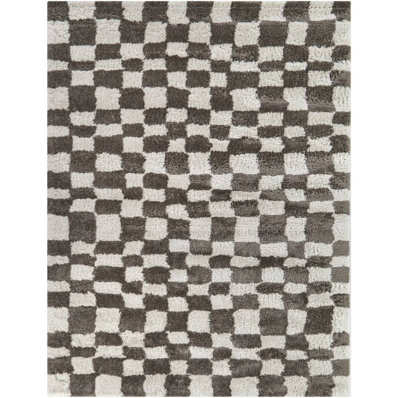 Percival Abstract Checkered Area Rug