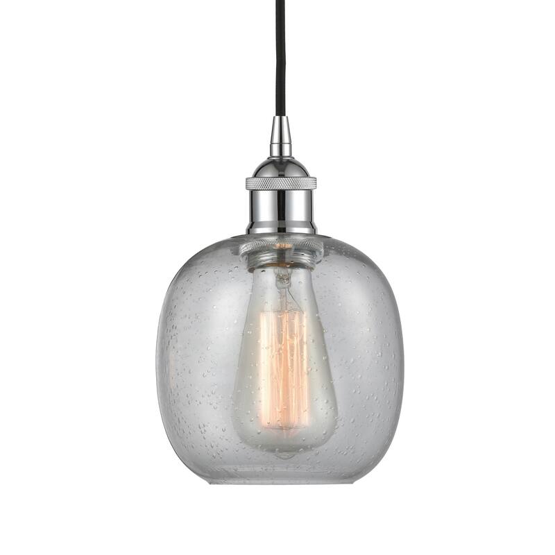 Innovations Lighting 616-1P-10-6 Belfast Pendant Belfast 6" Wide Mini - Polished Chrome / Seedy