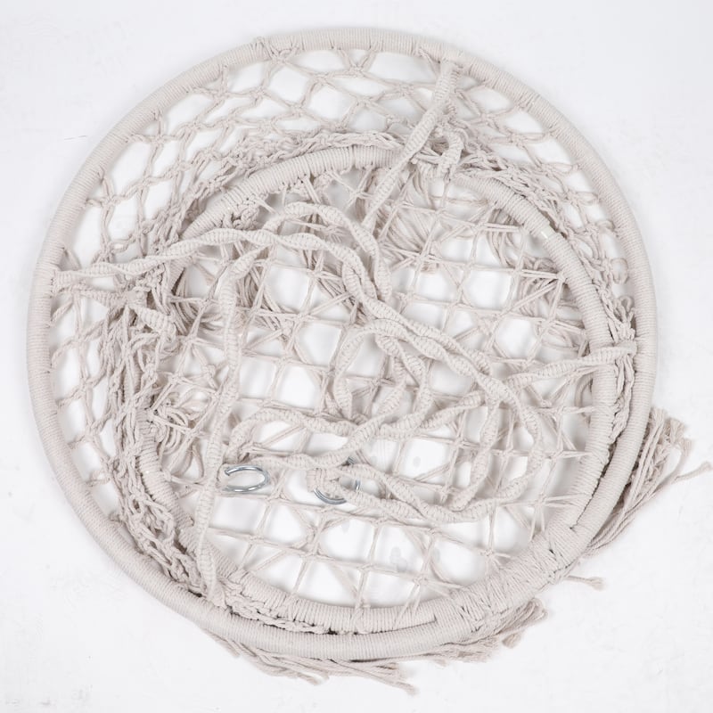 Hammock Chair Swinging Portable Hanging Cotton Rope Indoor Outdoor Suitable
