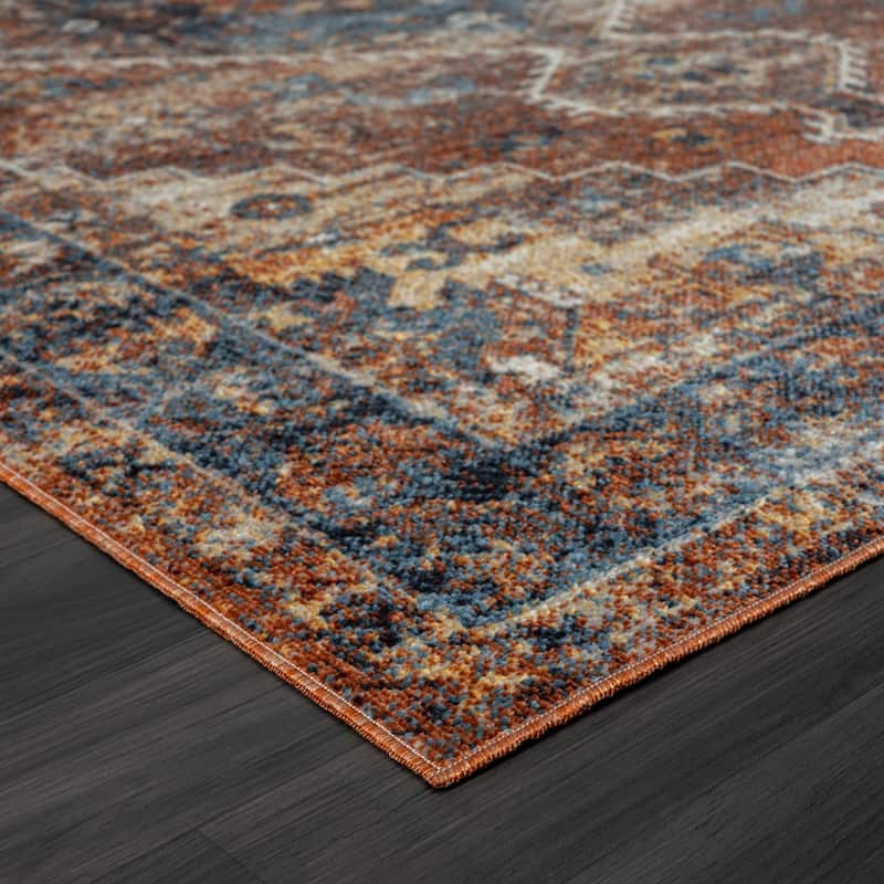 Distressed Area Rug - 8' x 10'