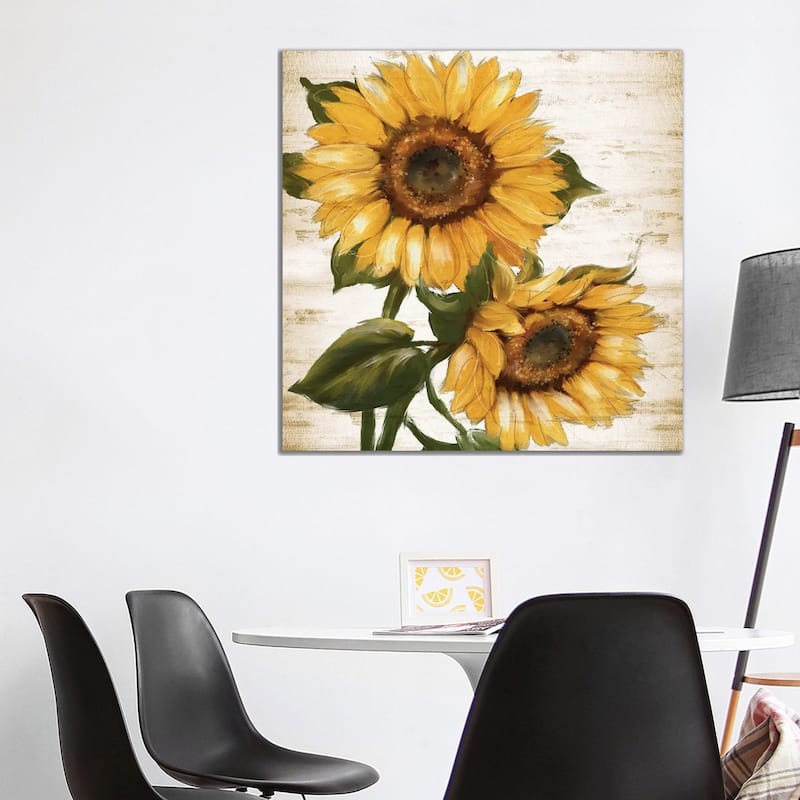 iCanvas "Sunflower Summer II" by Conrad Knutsen Canvas Print - 37x37x1.5