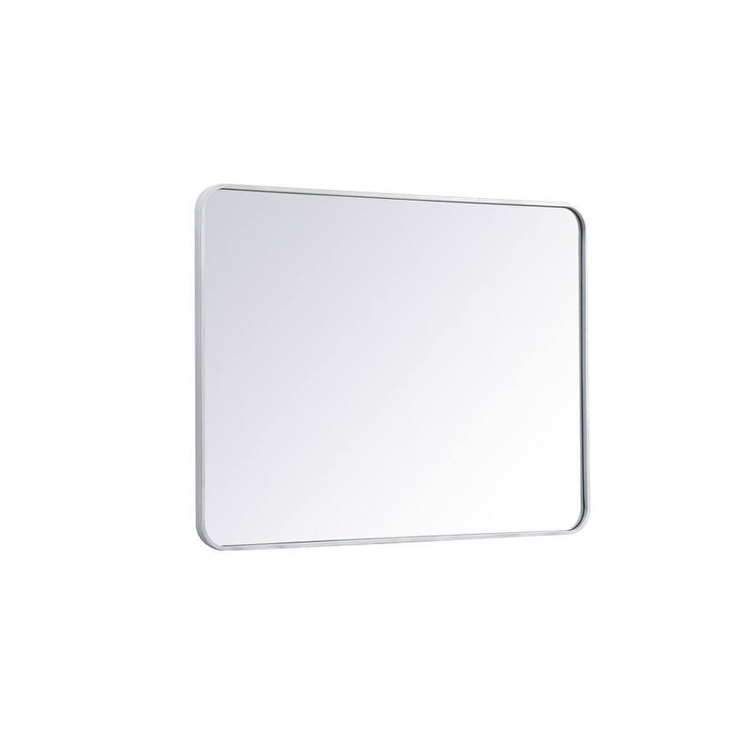 Ezra Soft Corner Metal Rectangular Mirror