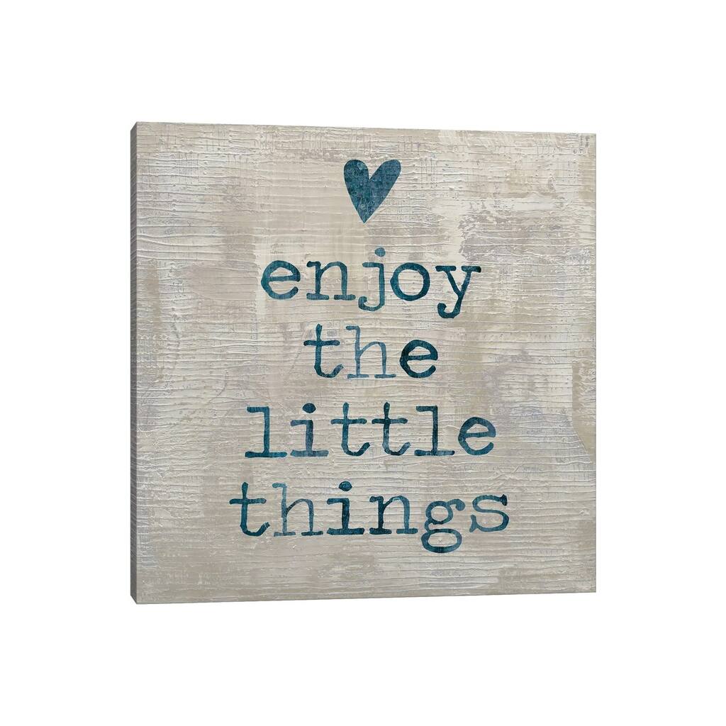iCanvas "Enjoy The little things I" by Jamie MacDowell Canvas Print