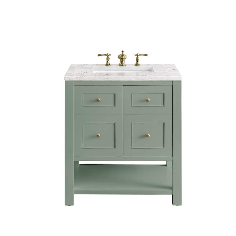 James Martin Vanities Breckenridge 30" Single Vanity, Smokey Celadon