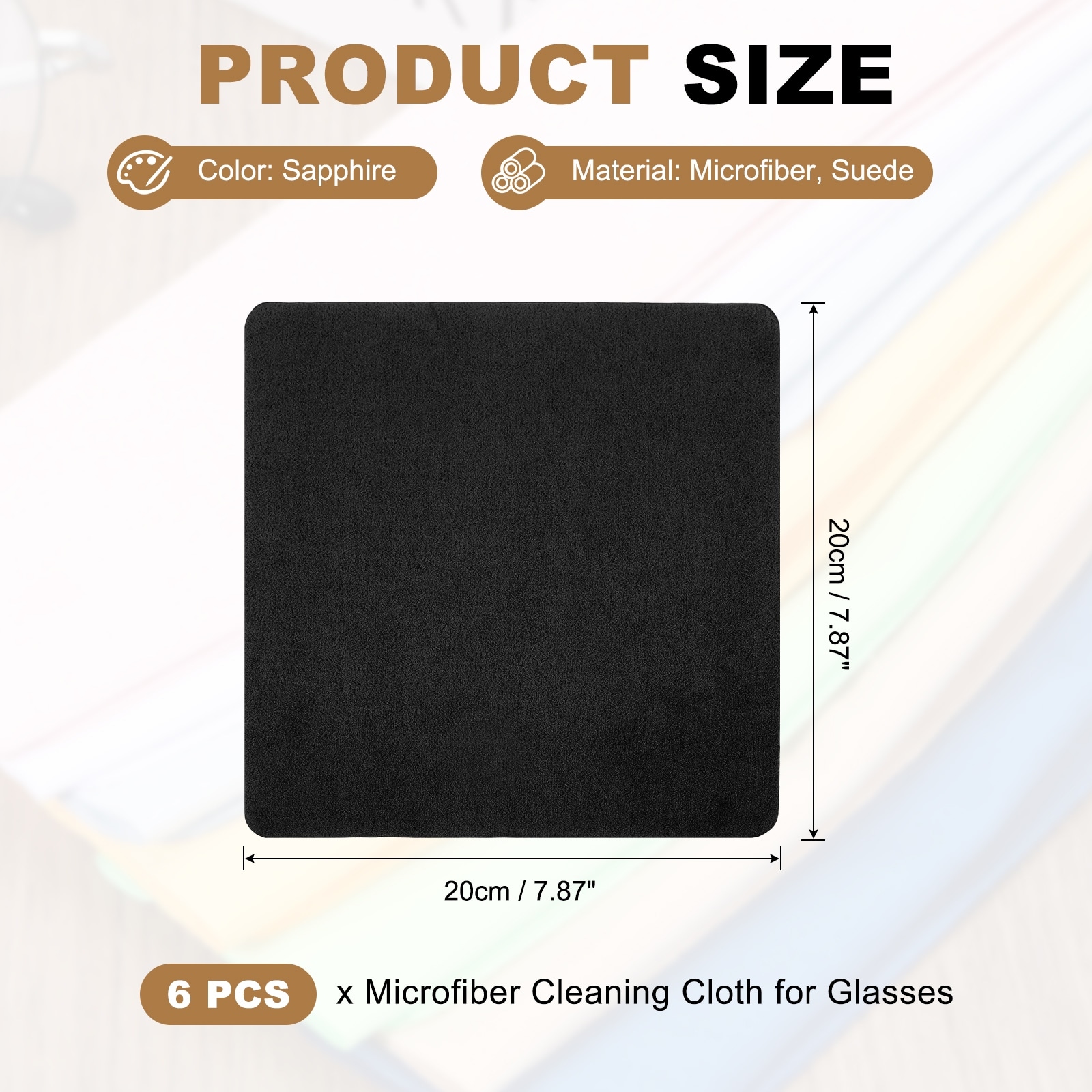 Microfiber Cleaning Cloth for Glasses, Eyeglass Cleaning Cloth for Screens Cameras Cell Phones Electronics Lenses