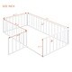 preview thumbnail 15 of 30, Twin Size Metal Floor Bed Frame with Fence & Door, for Kids