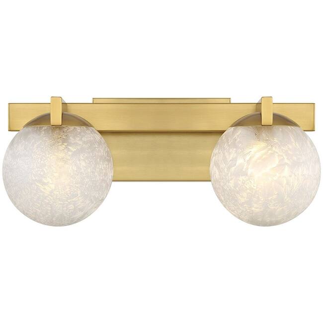 Savoy House 8-1017-2 Darien 2 Light 17" Wide Vanity Light - Warm Brass