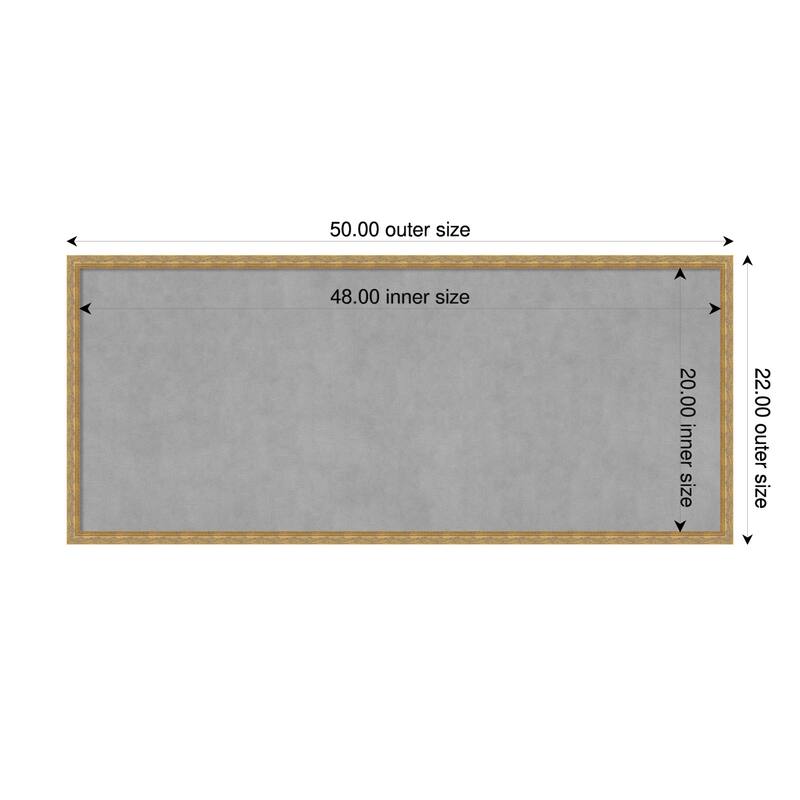 Amanti Art Mila Dark Gold Framed - 50 x 22 in - Mila Dark Gold
