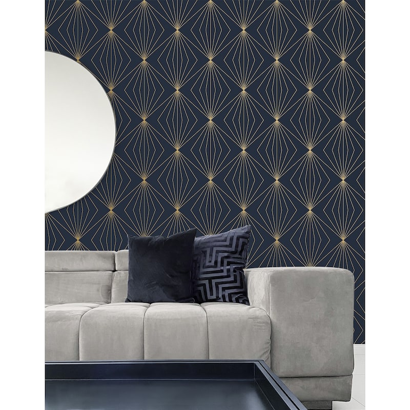 NextWall Gem Geometric Peel and Stick Wallpaper