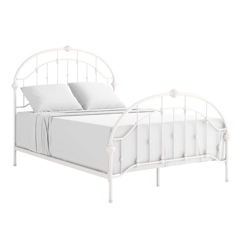 Lacey Round Curved Double Top Arches Victorian Iron Bed by iNSPIRE Q Classic