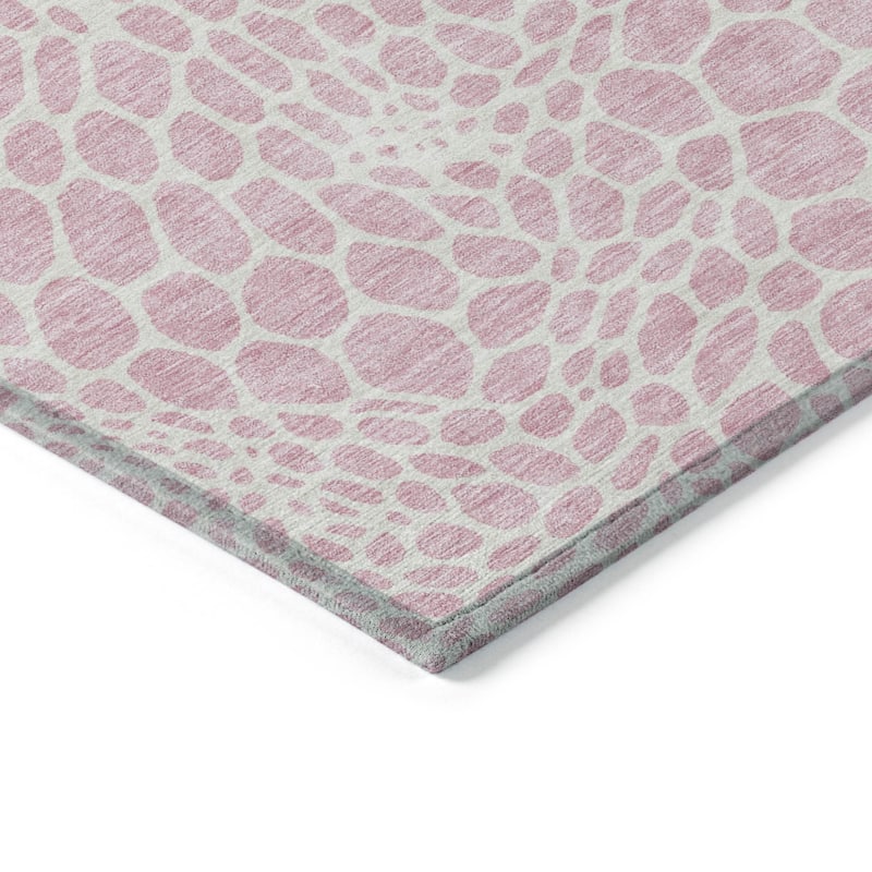 HomeRoots Geometric Transitional Rectangle Outdoor Rug