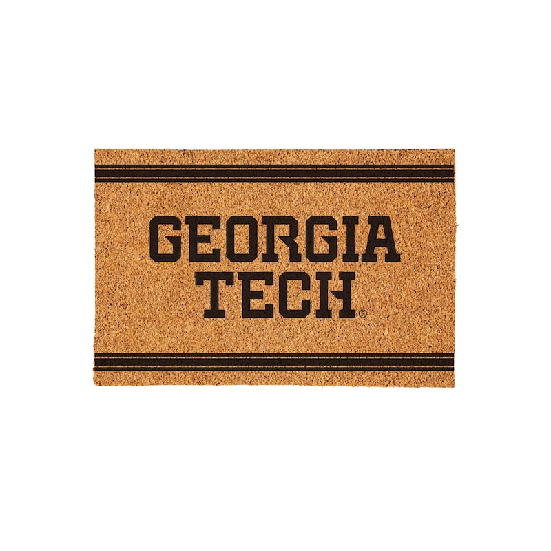 Georgia Tech Monochrome Indoor/Outdoor Coir Door Mat