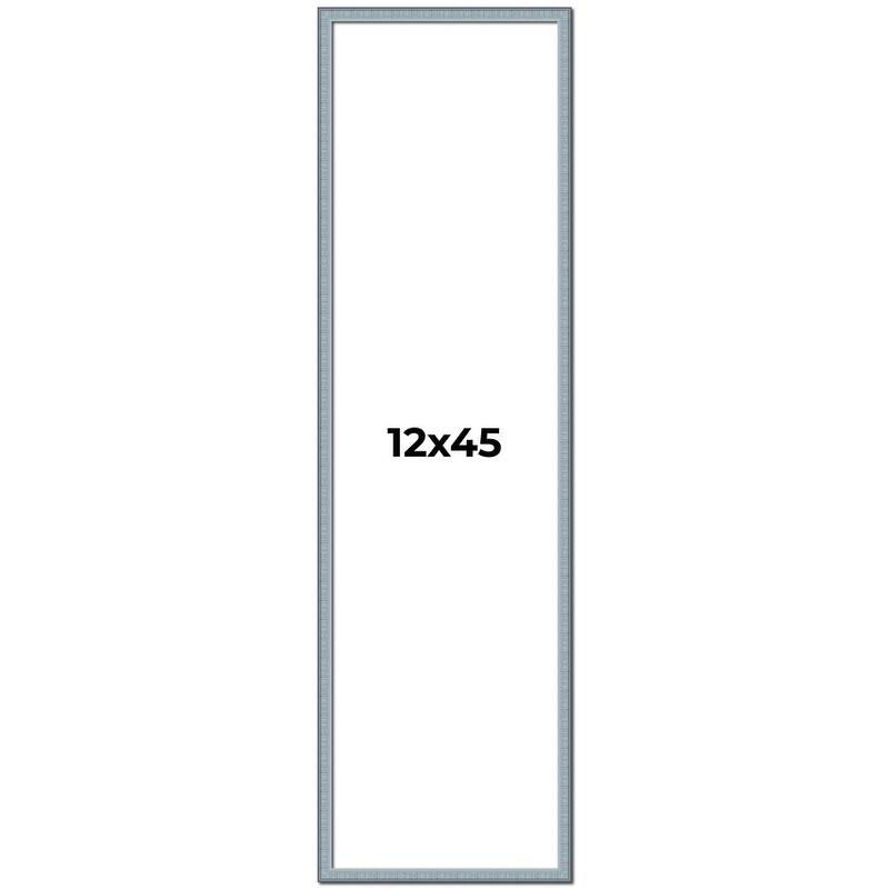 12x45 Frame Rustic Sky Blue Solid Wood Picture Frame | 0.75 Inch