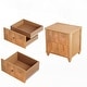 preview thumbnail 74 of 116, Wood NightStand with Metal Handle