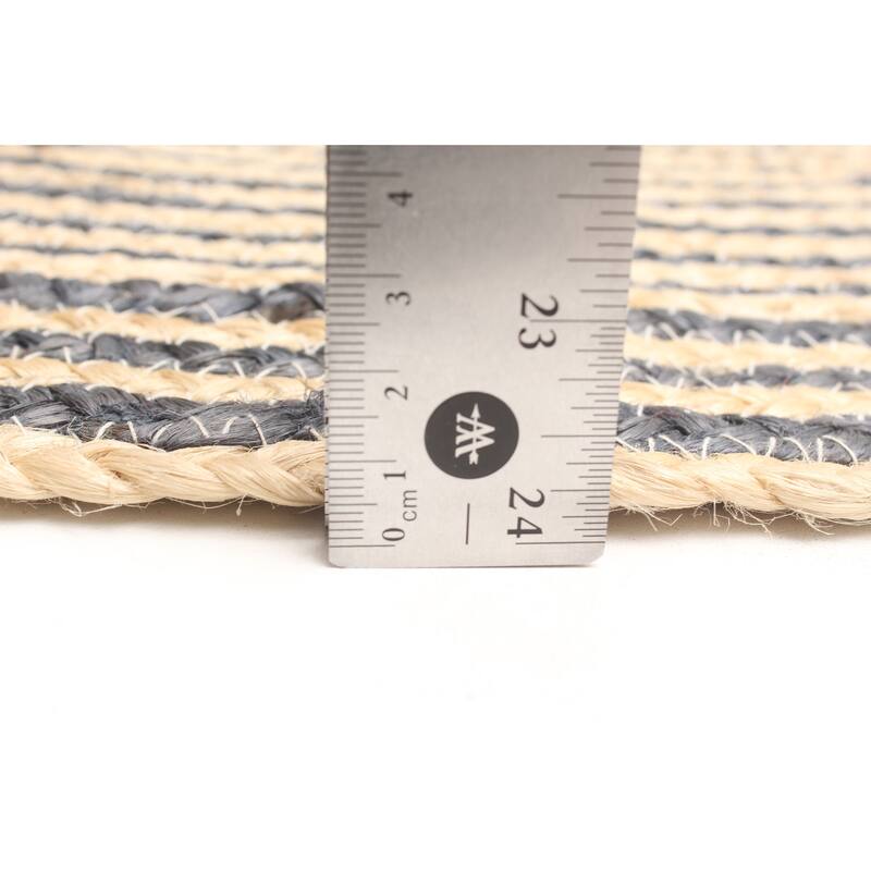 ECARPETGALLERY Braided Weave Palas Denizli Tan Jute Rug - 4'0 x 4'0