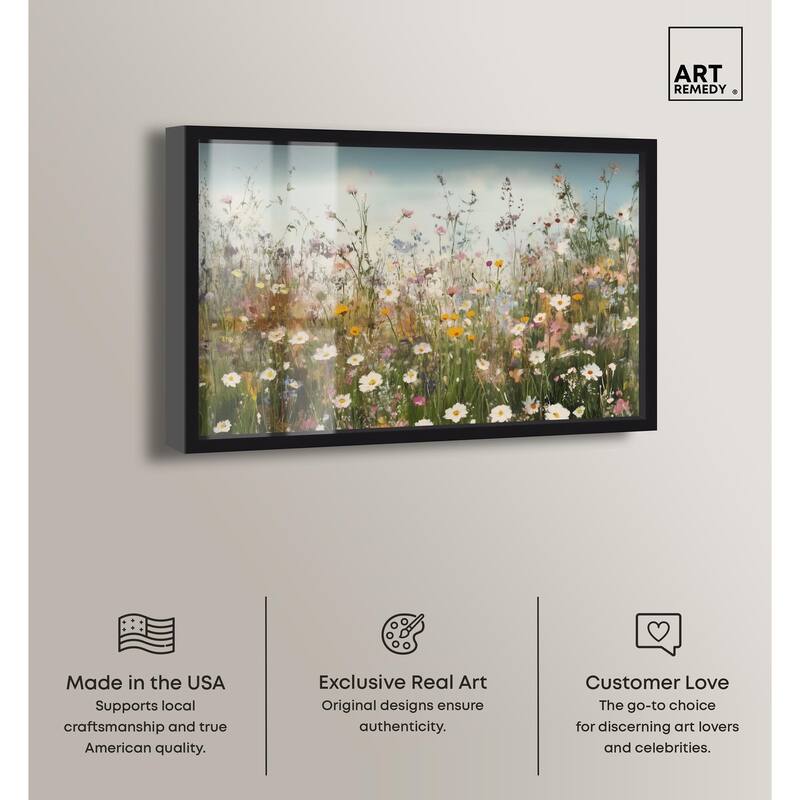 Glimmering Glade Garden III Shadowbox by Art Remedy