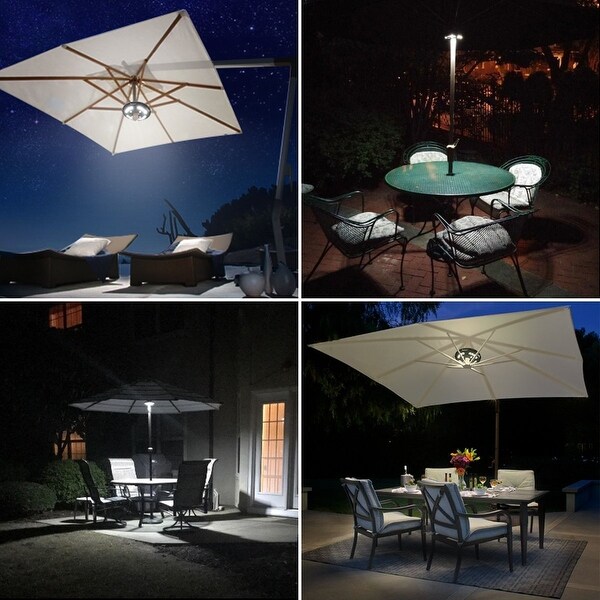 Super-Bright LED Outdoor Umbrella Pole Light with Dimmer