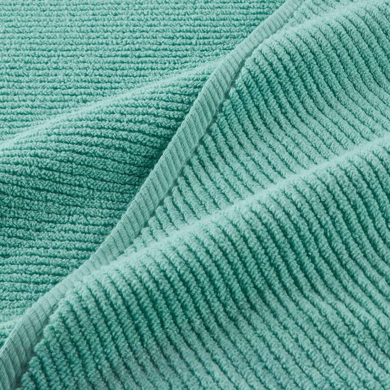 Madison Park Diagonal Ribbed Cotton Quick Dry Towel Set