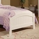 preview thumbnail 6 of 6, Twin Youth Bed with Carved Headboard - Elegant and Simple White Design