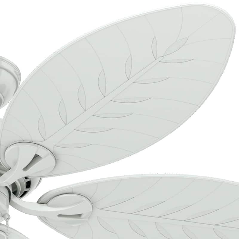 Hunter 54" Bayview Outdoor Ceiling Fan with Pull Chain - Tropical - DAMP RATED!