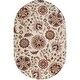 preview thumbnail 30 of 50, Livabliss Athena Transitional Area Rug Beige - Oval - 6' x 9'