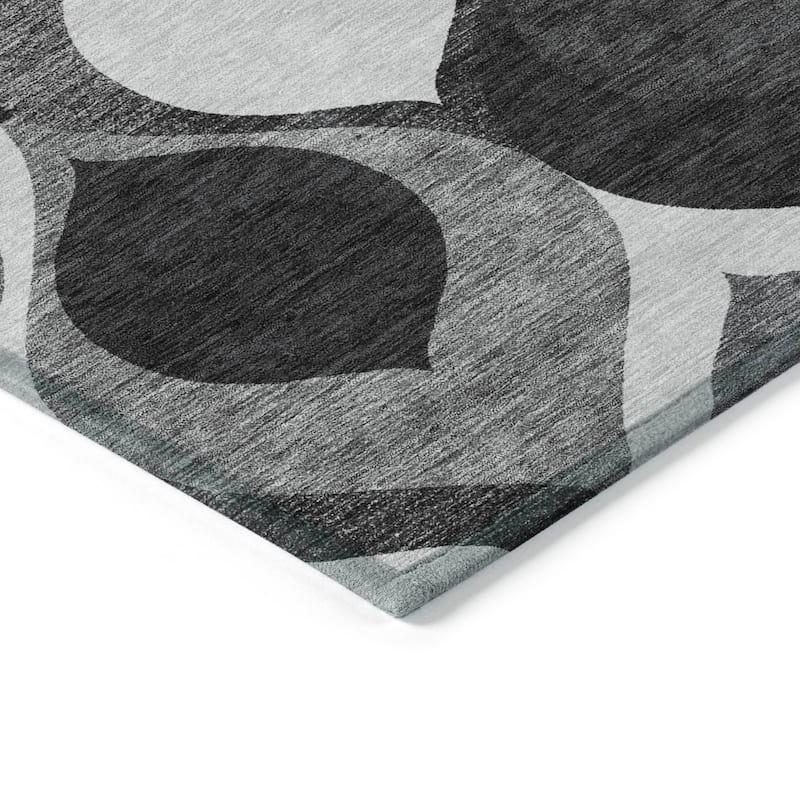 Machine Washable Indoor/ Outdoor Chantille Contemporary Geo Rug