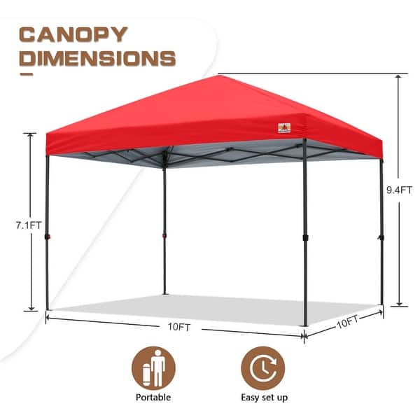 dimension image slide 19 of 26, ABCCANOPY Durable Easy Pop up Canopy Tent Outdoor canopy tent