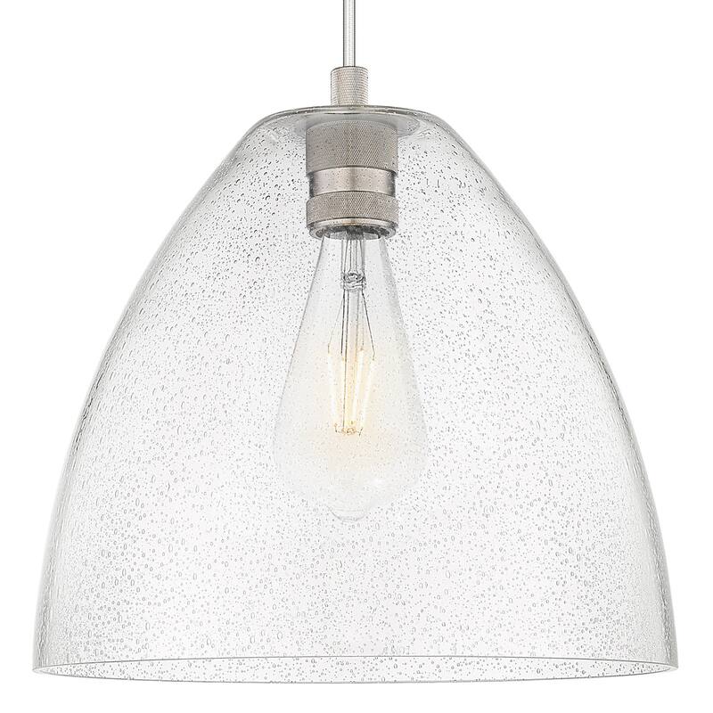 Innovations Lighting 434-1P-GBD-124 Crown Point 12" Wide Cord Hung - Satin Nickel