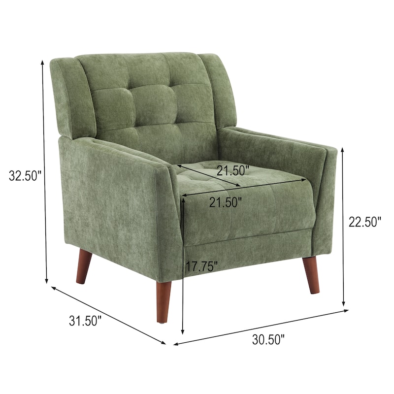 Christopher Knight Home - Candace Mid Century Modern Fabric Arm Chair